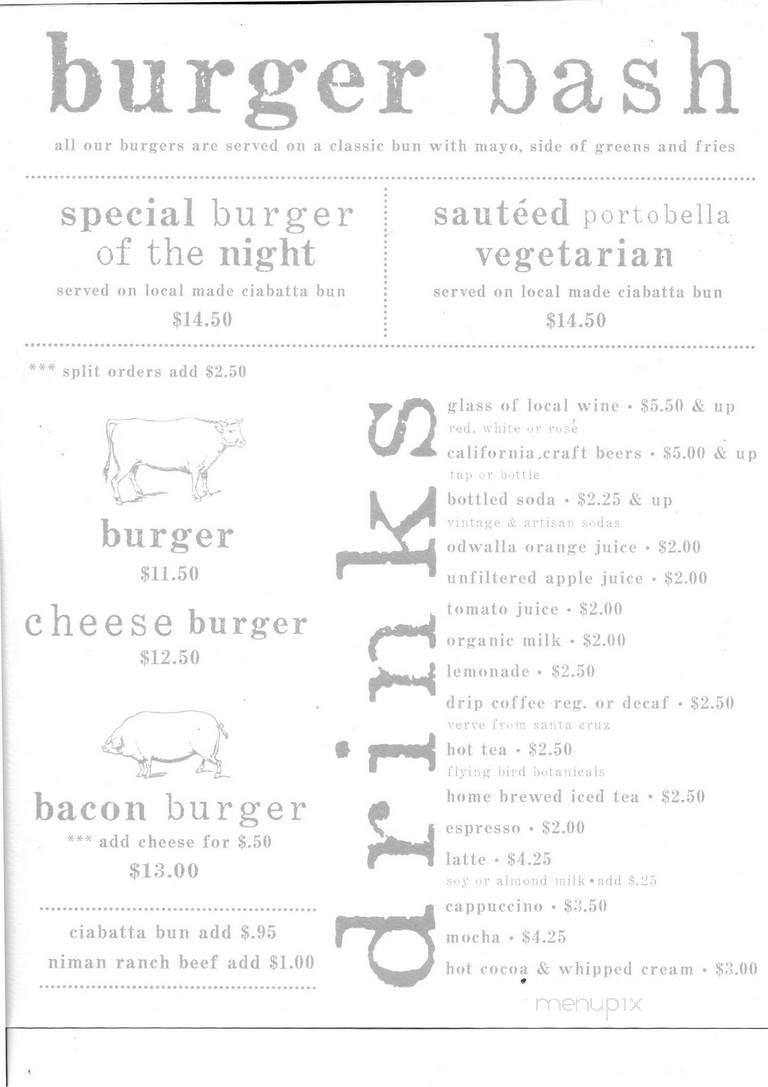 Buffalo Chips Emporium - Grass Valley, CA menu_pic