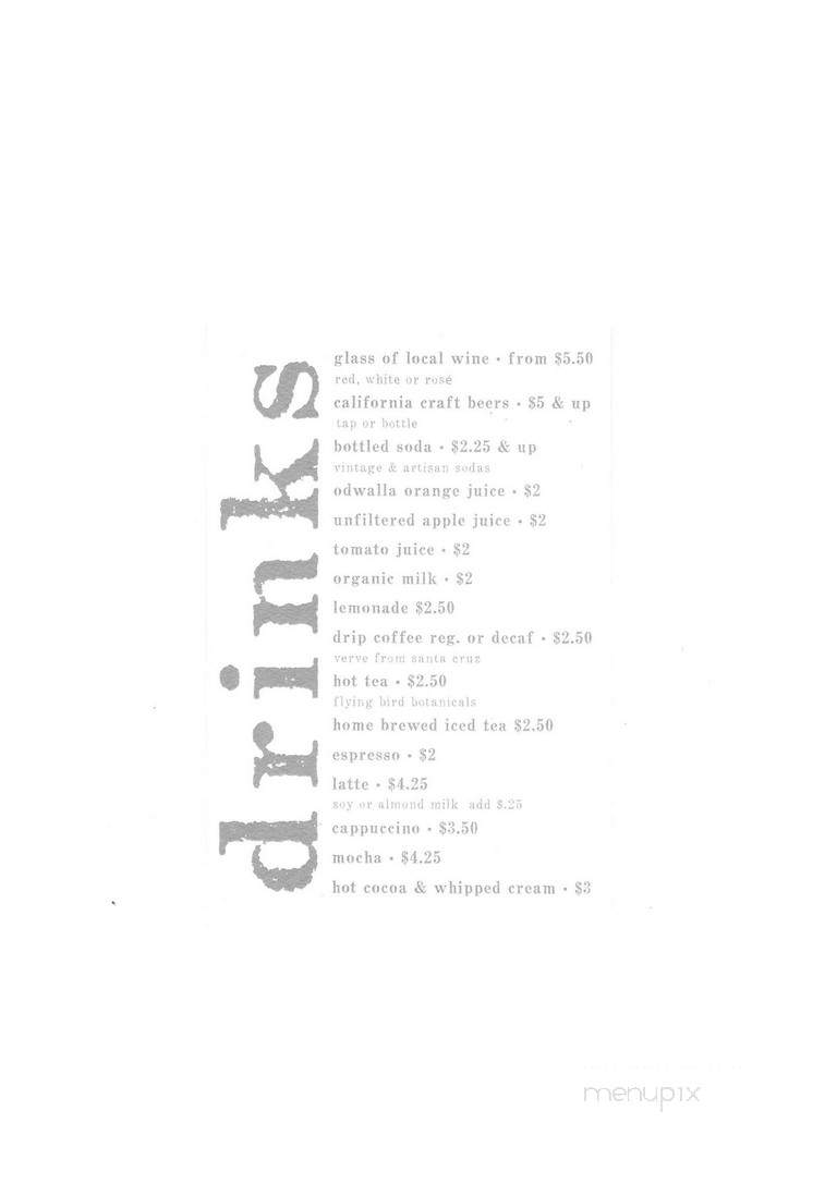Buffalo Chips Emporium - Grass Valley, CA menu_pic