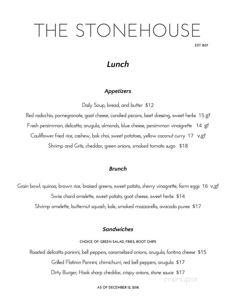 Stonehouse Restaurant - Nevada City, CA