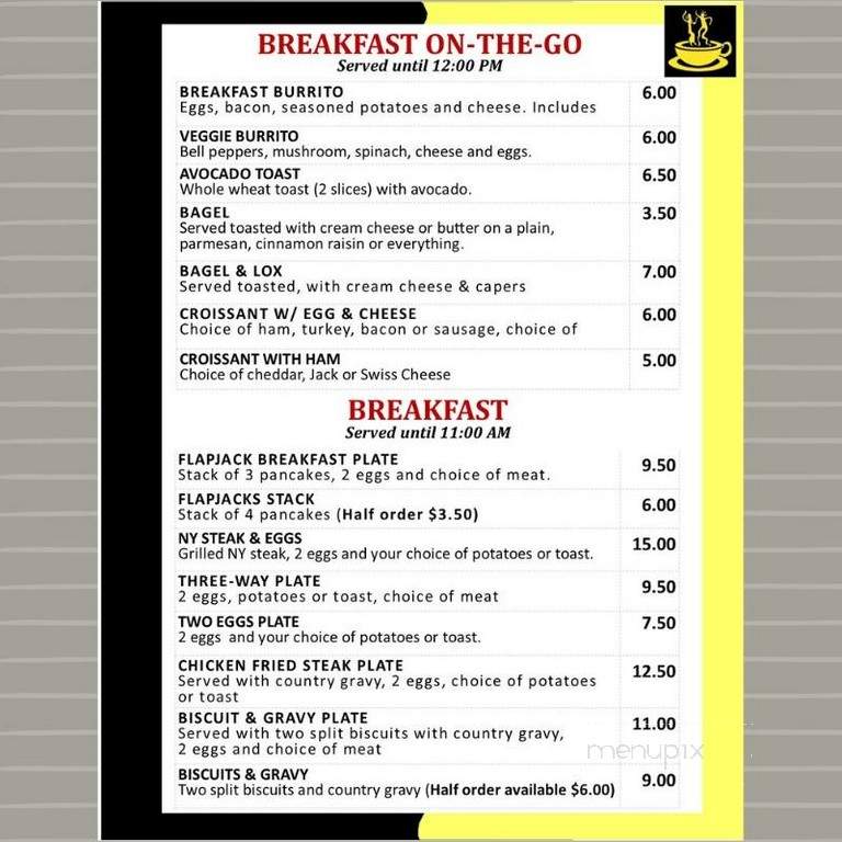 Bistro Espresso - Arnold, CA menu_pic