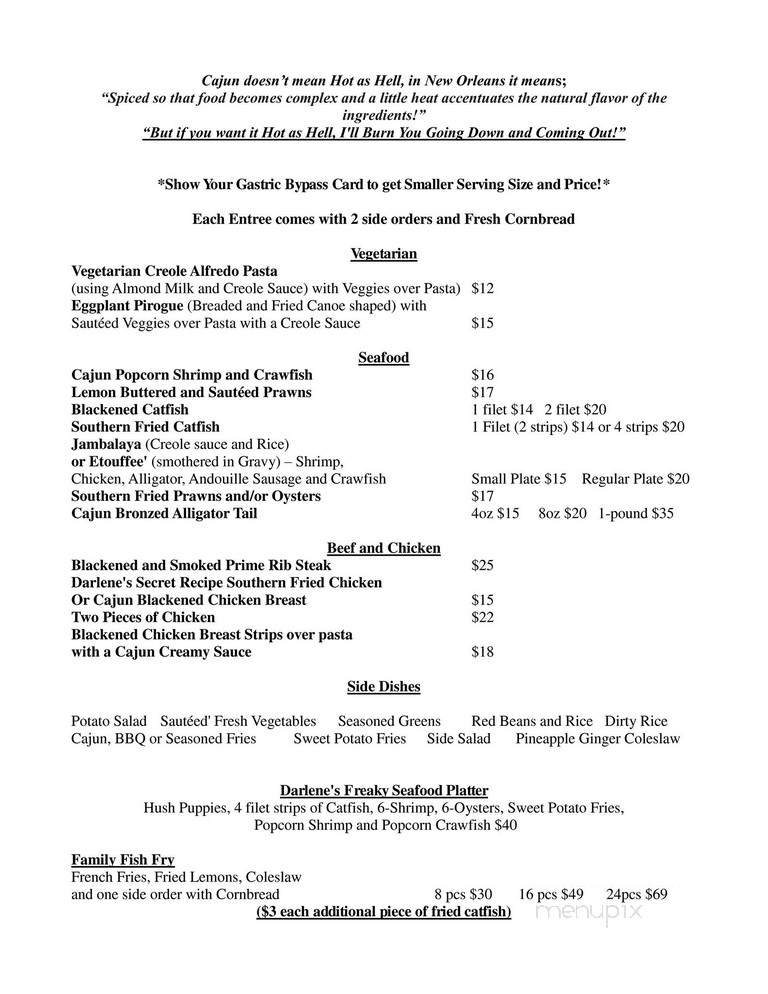 Bon Ton Cafe Valencia - Mariposa, CA menu_pic