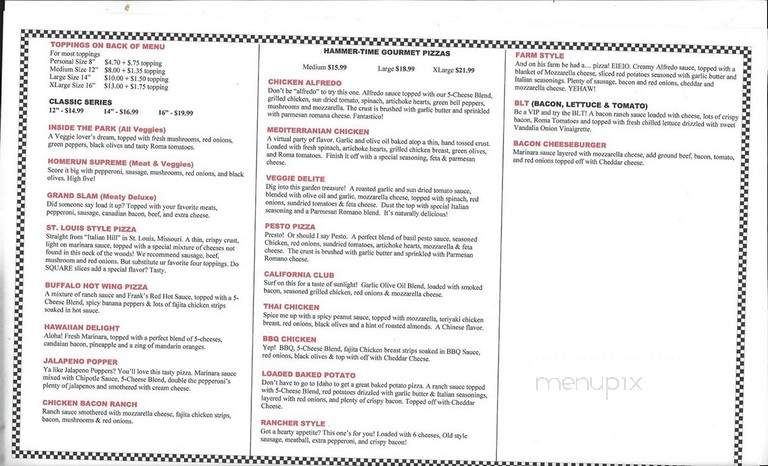 Hammer Time Pizza - Dacono, CO menu_pic