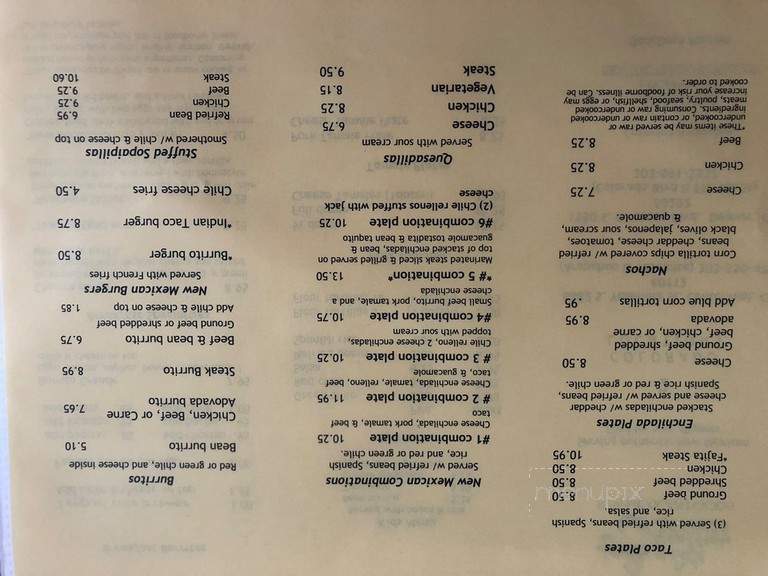 Little Anita's - Denver, CO menu_pic