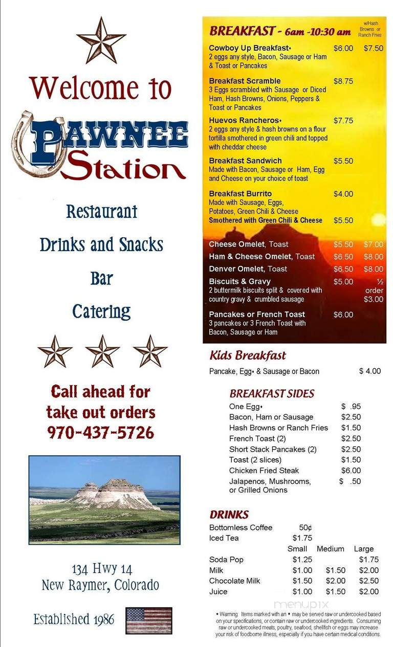Pawnee Station Restaurant - New Raymer, CO