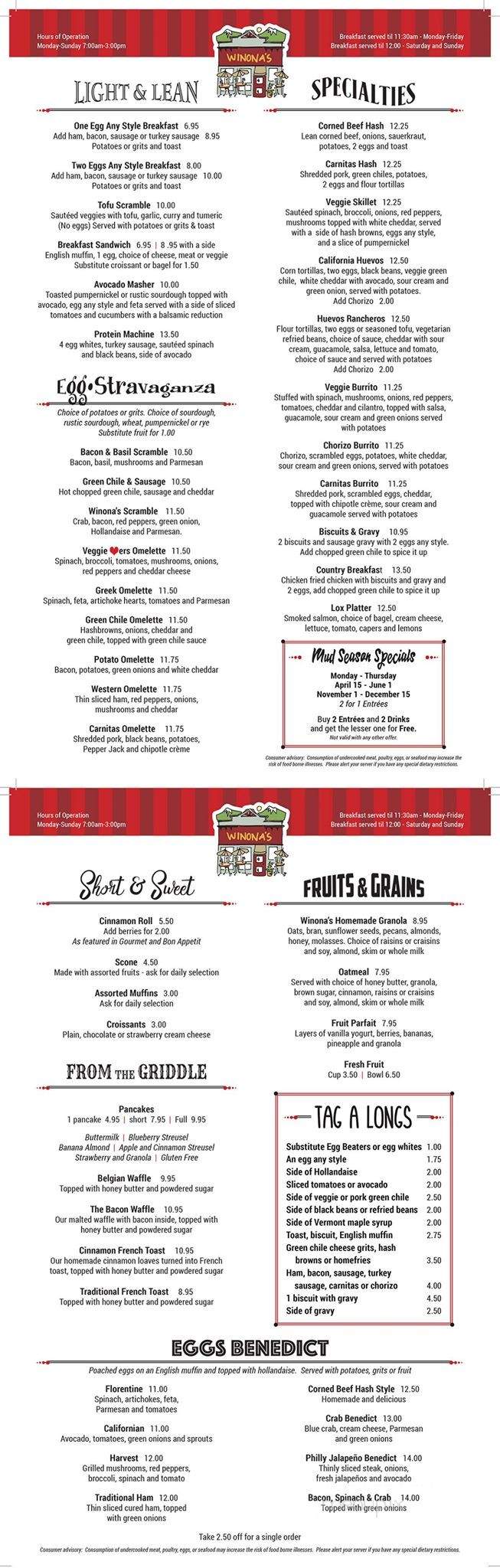 Winona's Restaurant - Steamboat Springs, CO menu_pic