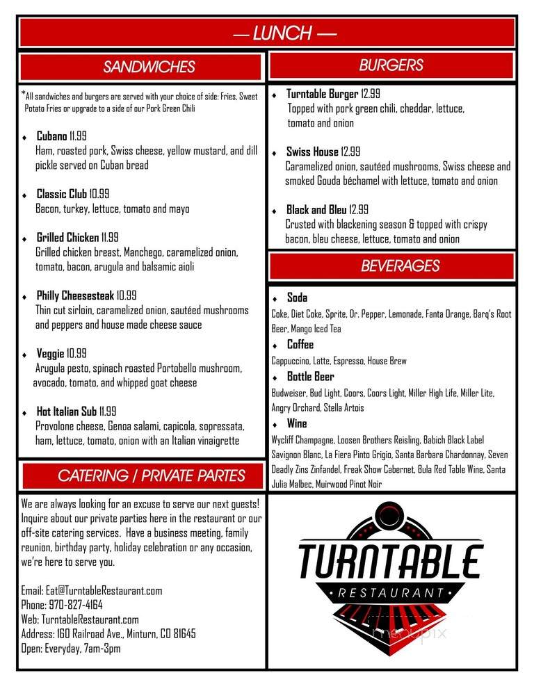 Turntable Restaurant - Minturn, CO