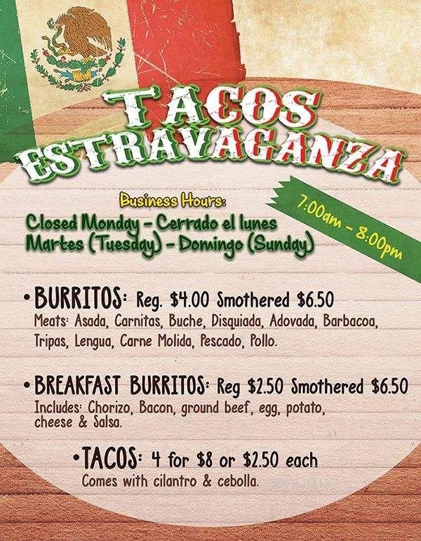 Santiago Mexican Restaurant - Lakewood, CO menu_pic