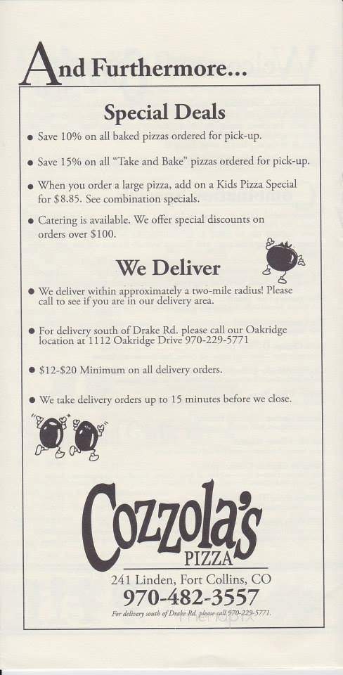 Cozzola's Pizza-South - Fort Collins, CO
