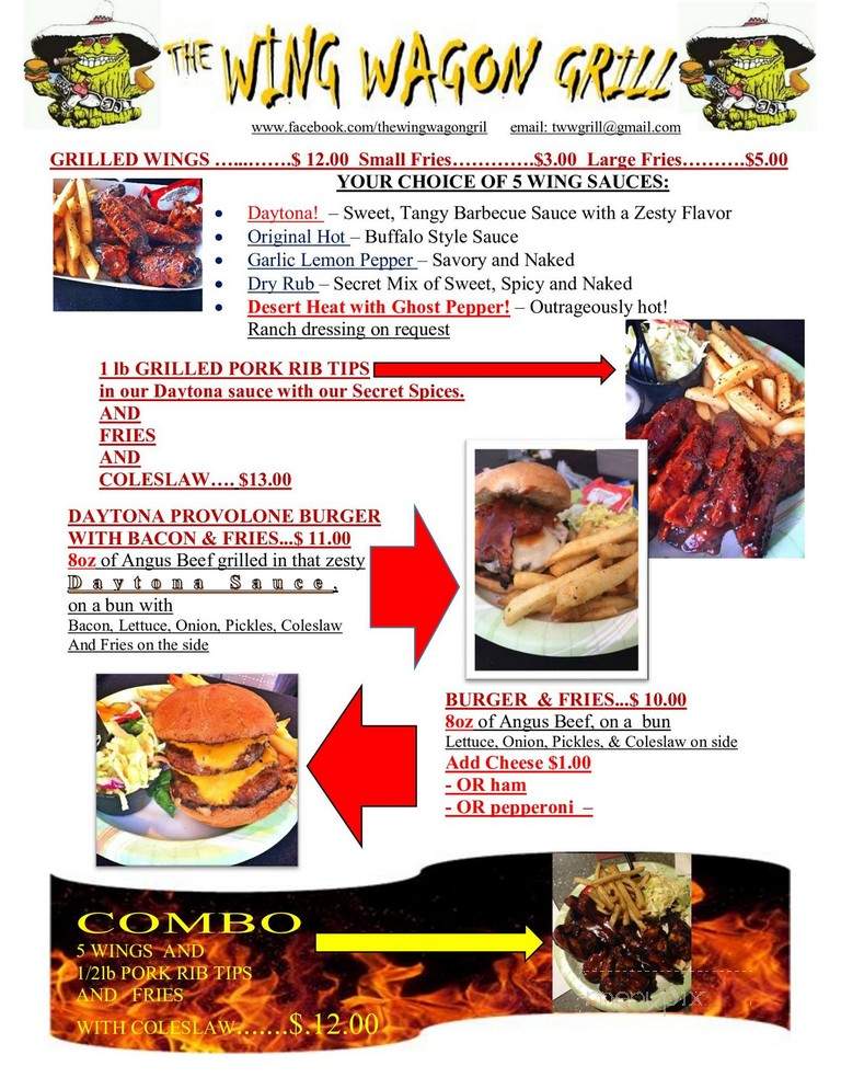 wingstreet near me menu