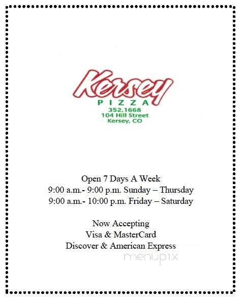 Kersey Pizza - Kersey, CO