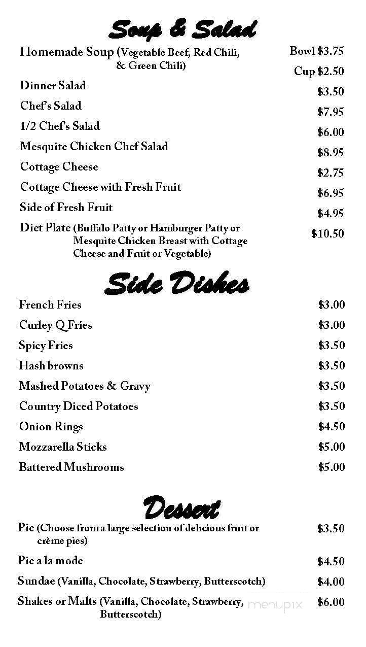 Lucy's Place - Sedgwick, CO menu_pic