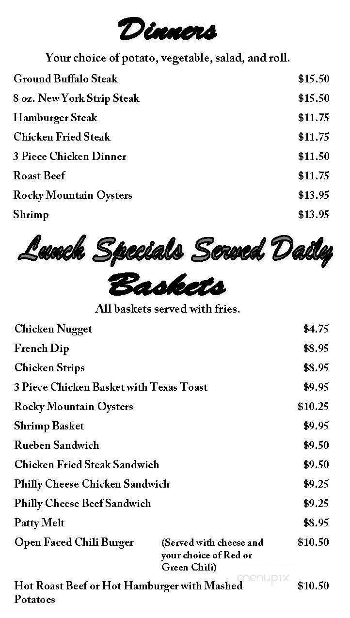 Lucy's Place - Sedgwick, CO menu_pic