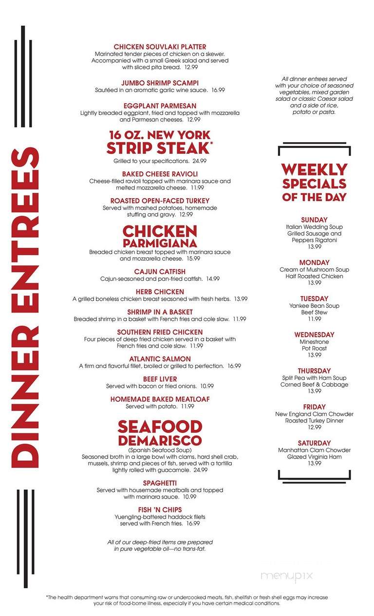 Three Brothers Diner - Danbury, CT menu_pic