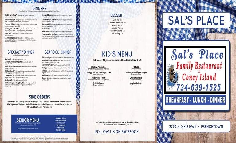 Sal's Family Pizza Restaurant - Monroe, CT