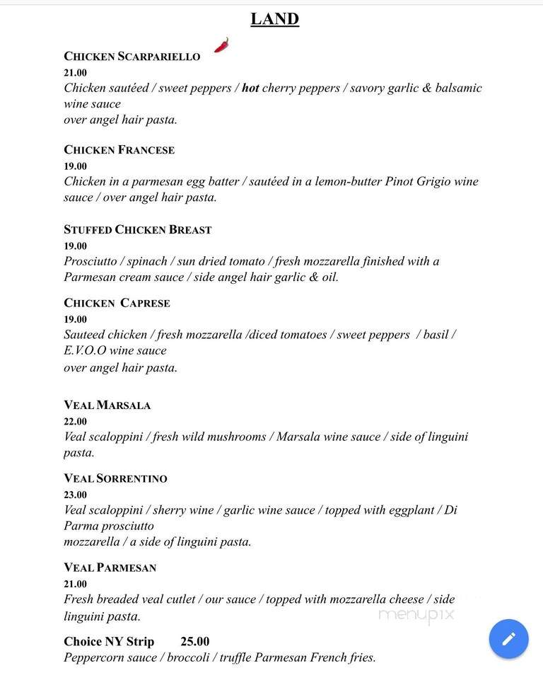 Mancuso's Restorante & Bar - Fairfield, CT menu_pic