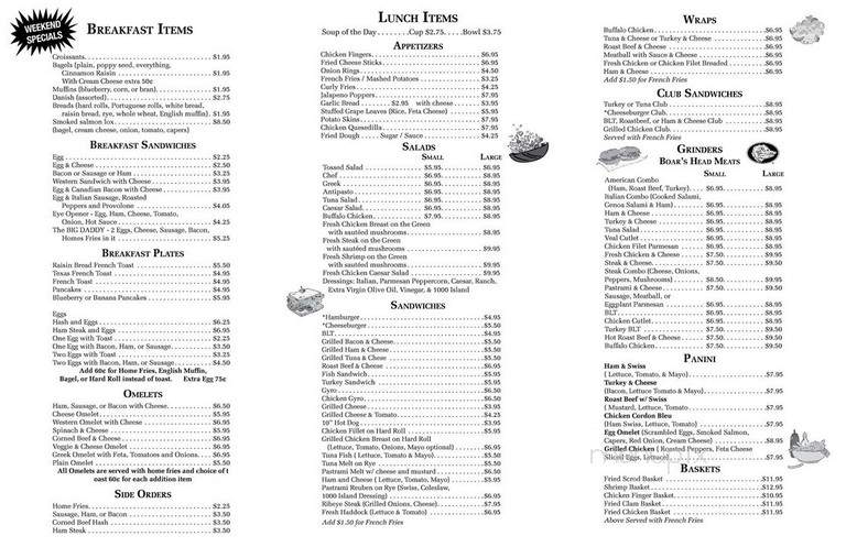 Big Daddy's Take Out - Woodbury, CT menu_pic