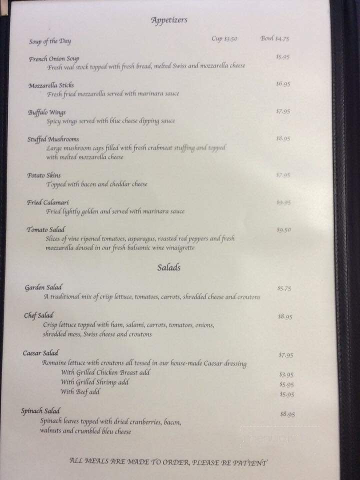 Winchester Restaurant - Torrington, CT menu_pic