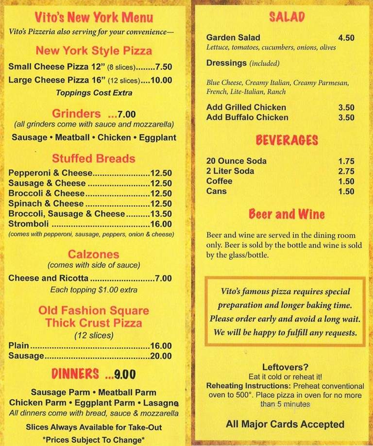 Vito's Pizzeria - Wolcott, CT