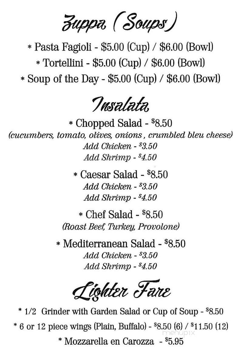 Anthony's Restaurant - Torrington, CT menu_pic
