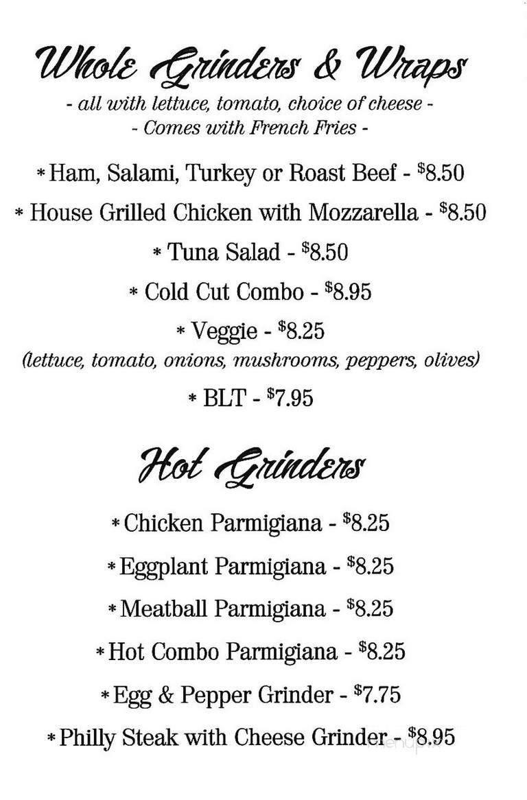 Anthony's Restaurant - Torrington, CT menu_pic