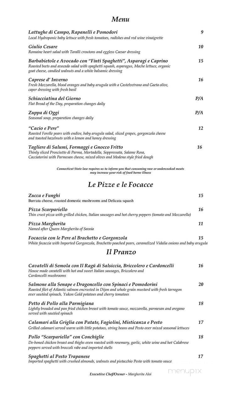 Il Palio Restaurant - Shelton, CT menu_pic