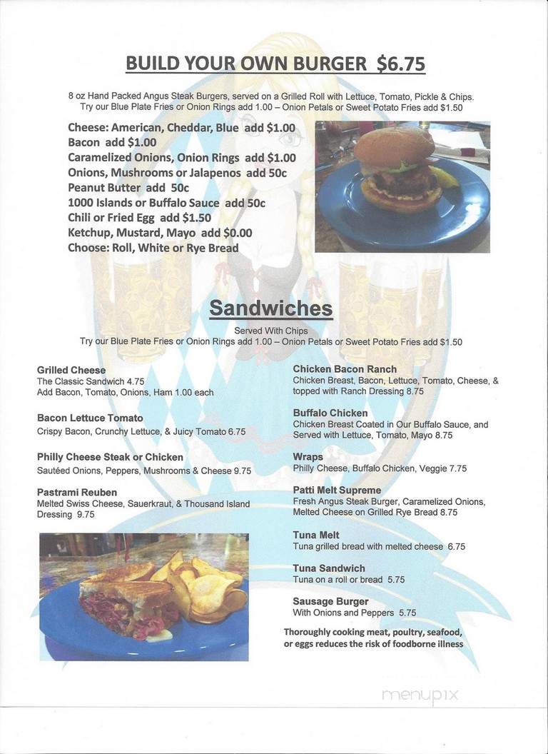 Blue Plate Restaurant - Plainville, CT menu_pic