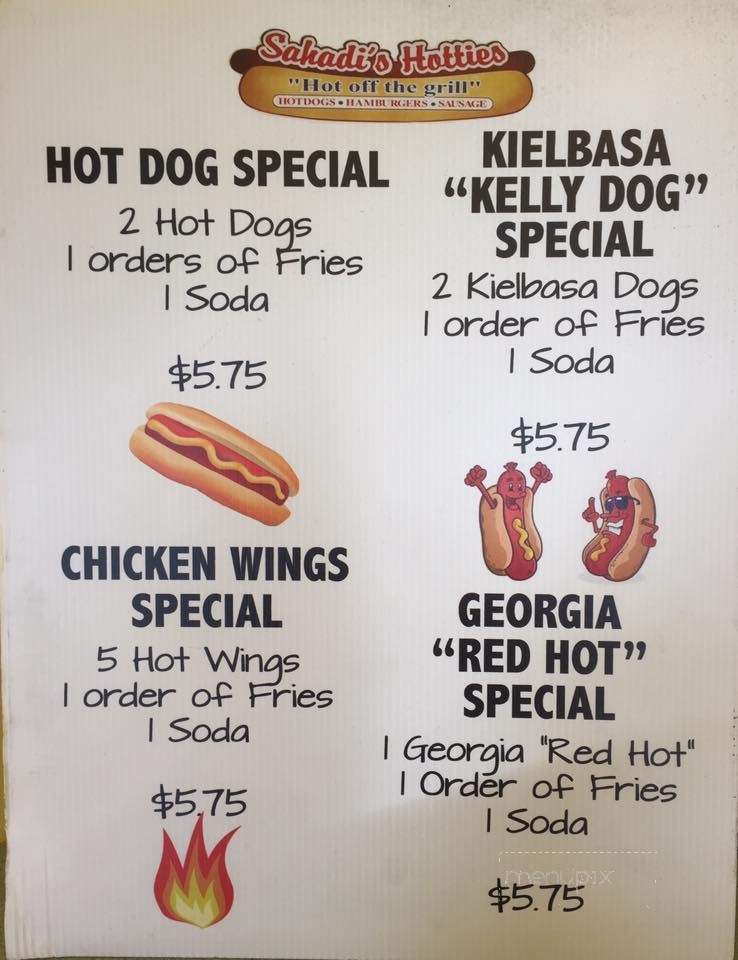 Sahadi's Hotties - New Britain, CT menu_pic