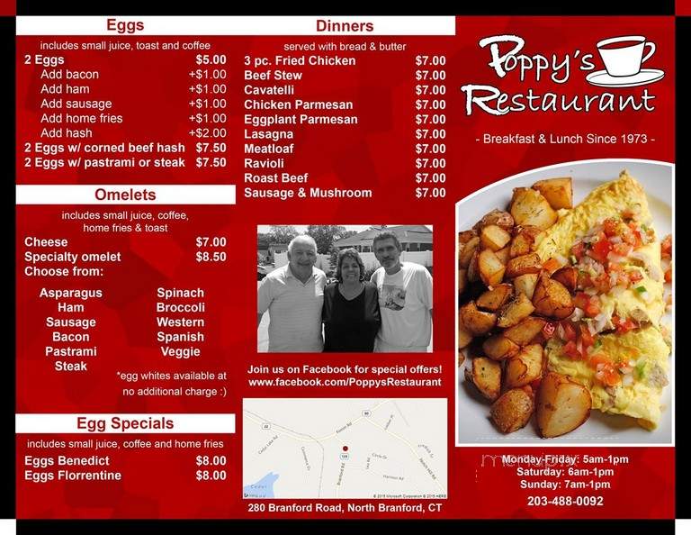 Poppy's Restaurant - North Branford, CT