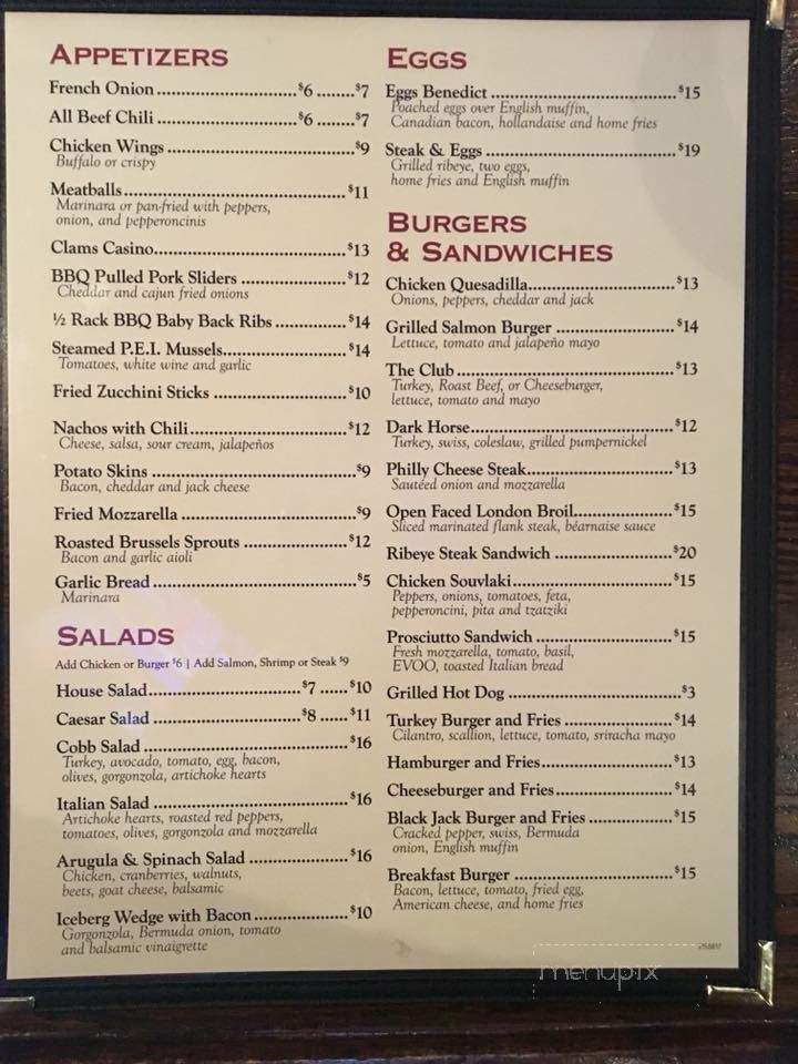 Dunville's Restaurant - Westport, CT menu_pic