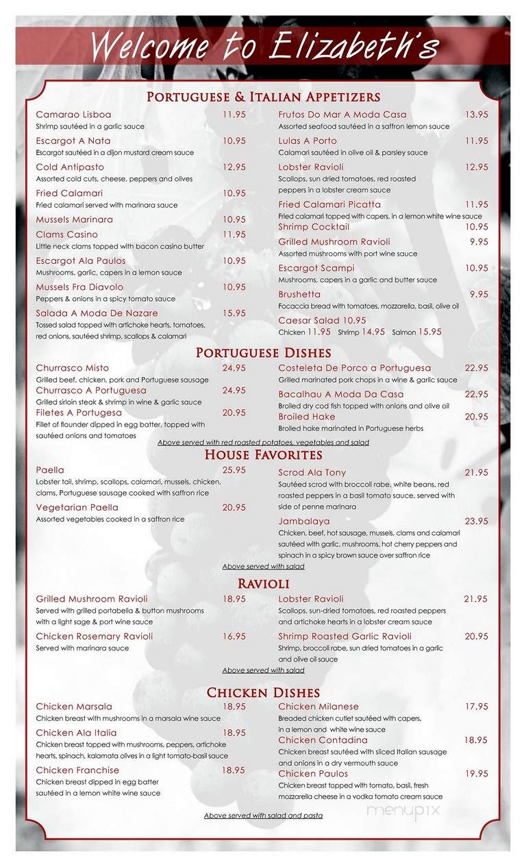 Elizabeth's Bar & Restaurant - Rocky Hill, CT