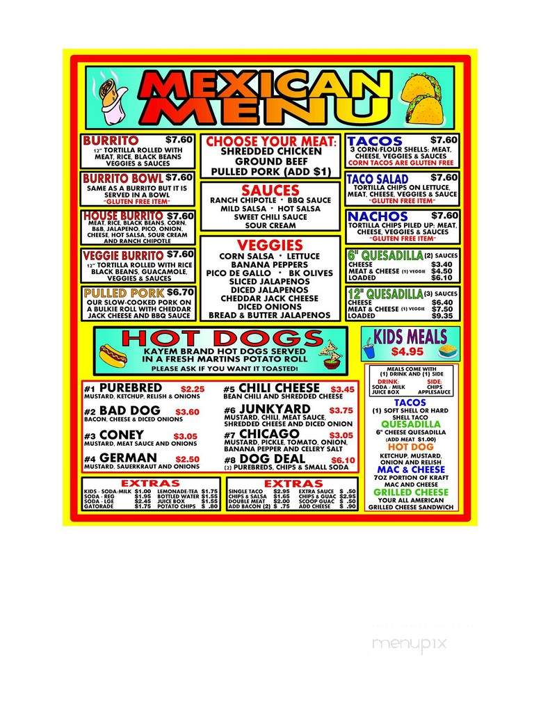 Ra Ra's Ice Cream Parlor - Moosup, CT menu_pic