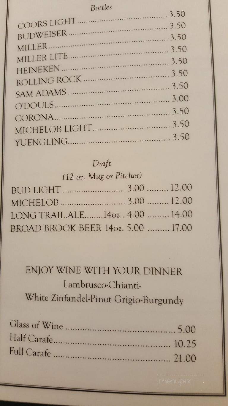Henry's Pizzeria - East Windsor, CT menu_pic