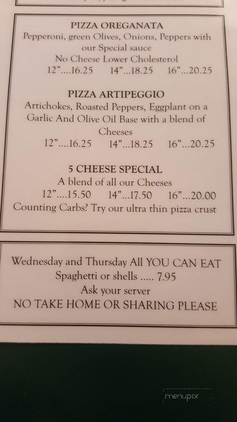 Henry's Pizzeria - East Windsor, CT menu_pic