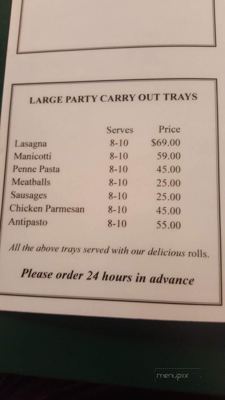 Henry's Pizzeria - East Windsor, CT menu_pic