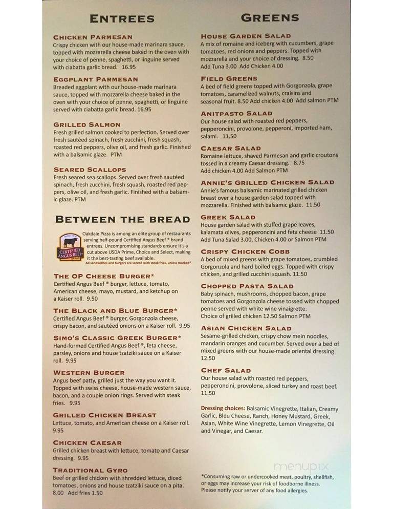 Oakdale Pizza - Oakdale, CT menu_pic