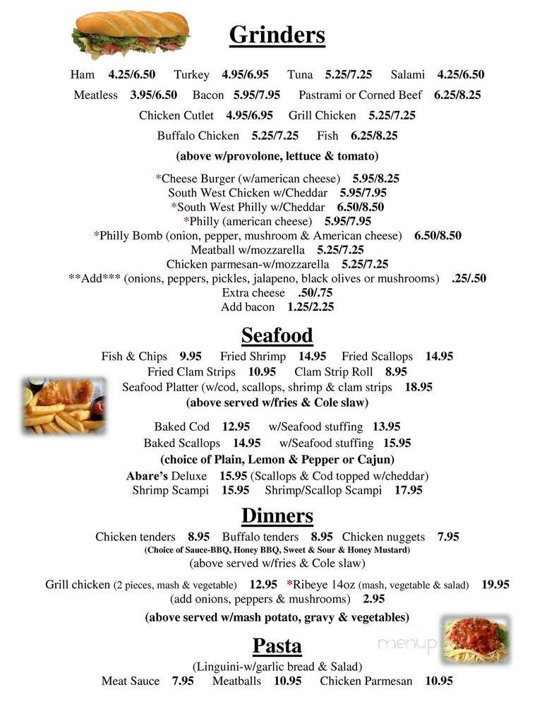 T J's Cafe Family Resturant & Catering - Baltic, CT menu_pic