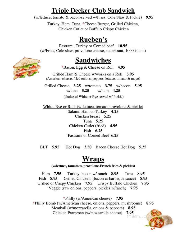 T J's Cafe Family Resturant & Catering - Baltic, CT menu_pic