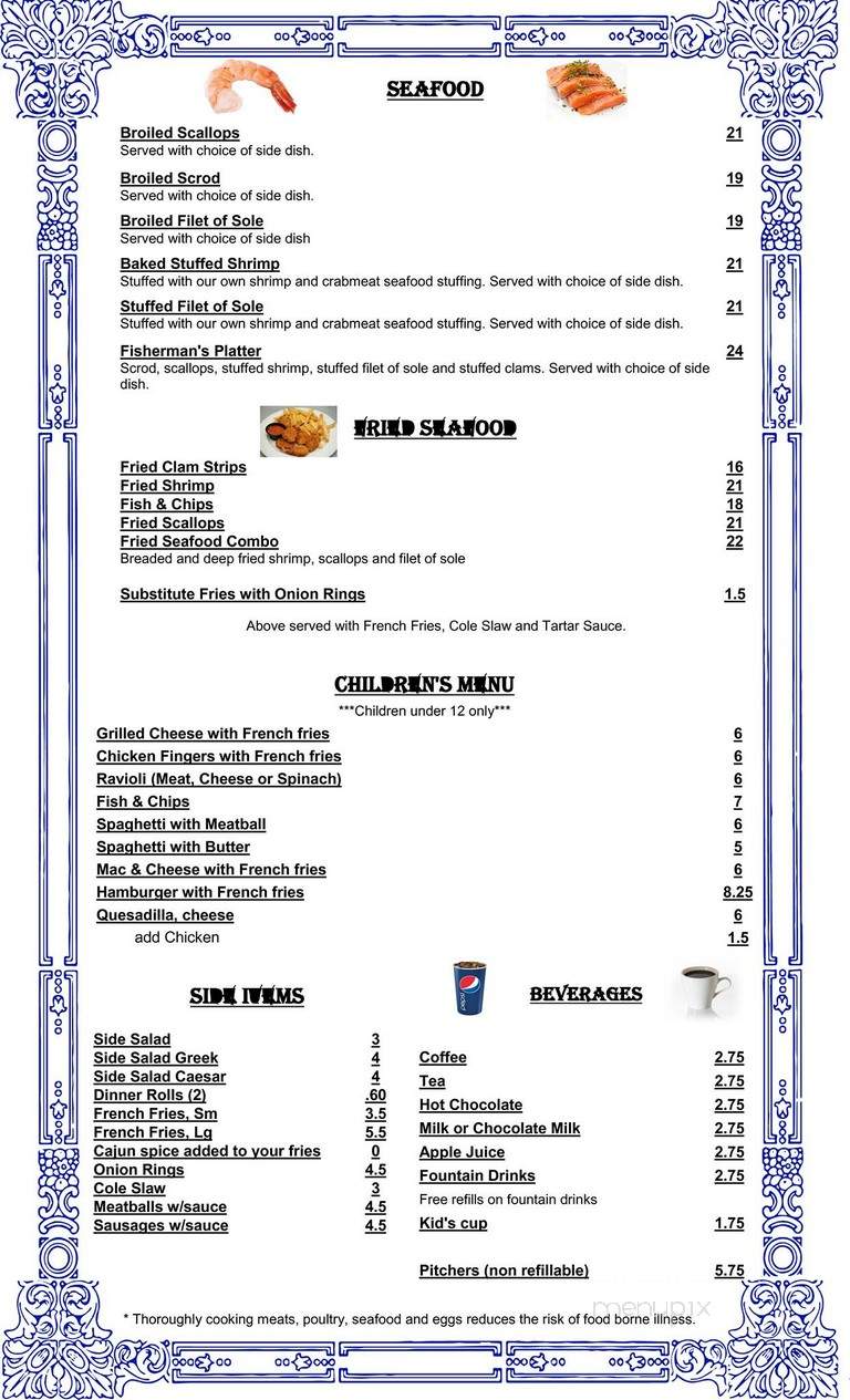 Red Onion Pizza & Restaurant - South Windsor, CT menu_pic