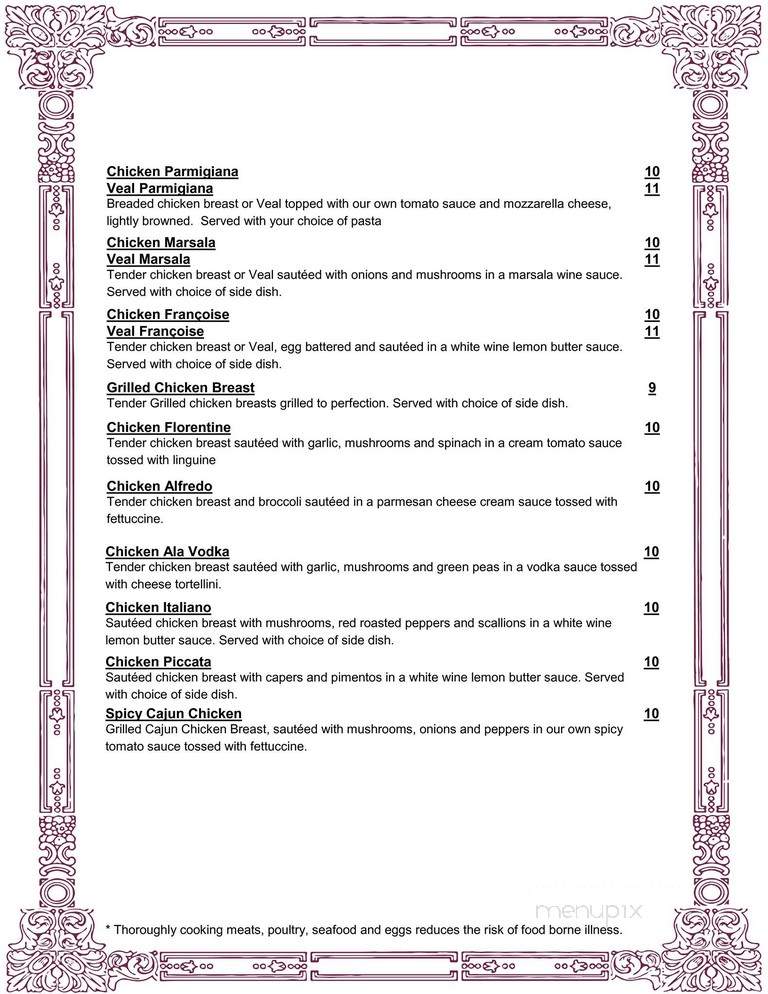 Red Onion Pizza & Restaurant - South Windsor, CT menu_pic