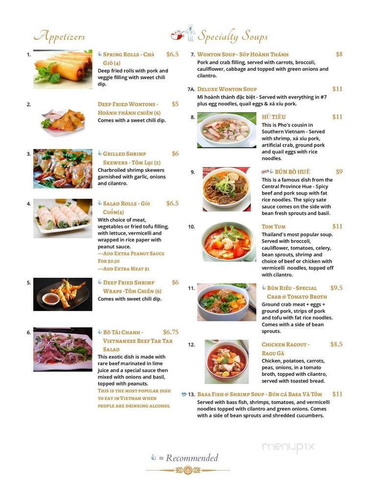 White Lotus - Saskatoon, SK menu_pic