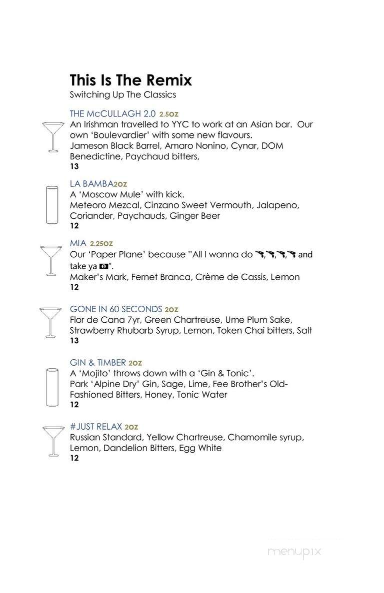 Raw Bar - Calgary, AB menu_pic