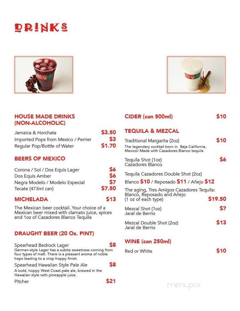 Como En Casa - Toronto, ON menu_pic