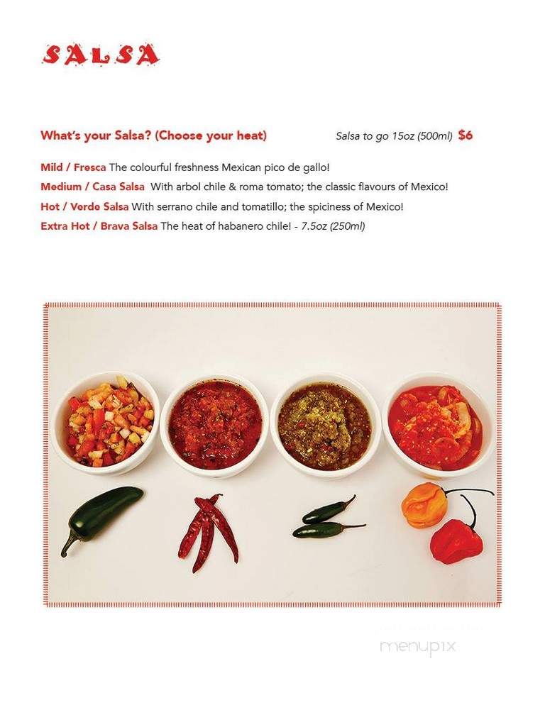 Como En Casa - Toronto, ON menu_pic