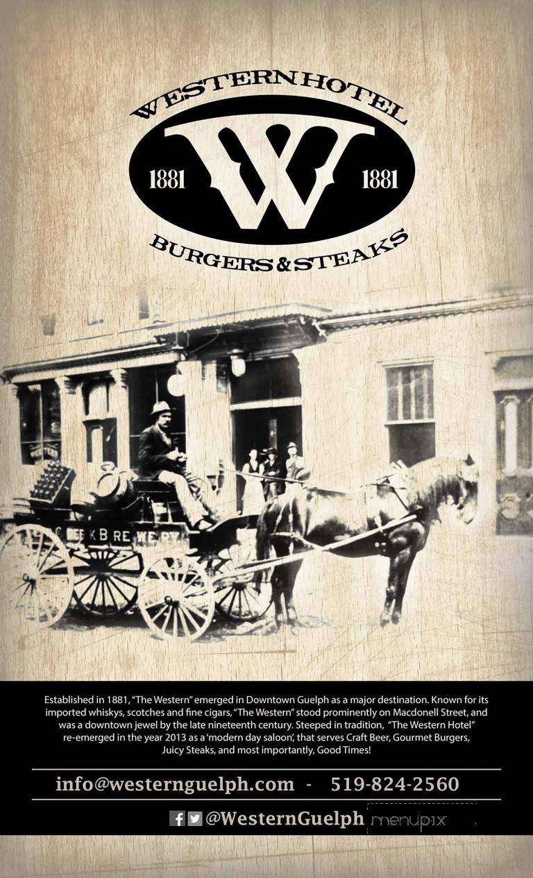 Western Burgers & Steaks - Guelph, ON menu_pic