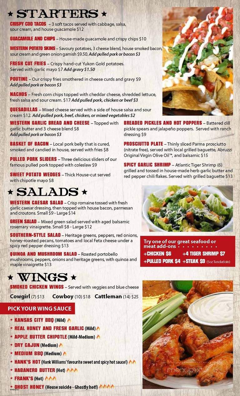 Western Burgers & Steaks - Guelph, ON menu_pic