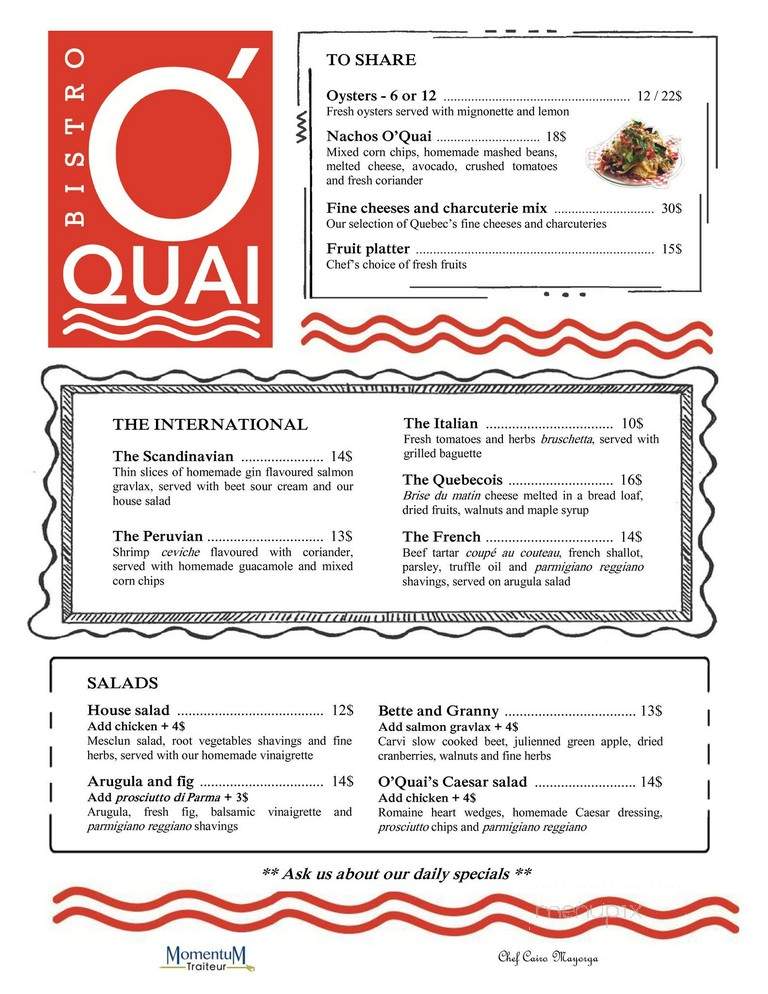 Bistro O'Quai - Montreal, QC