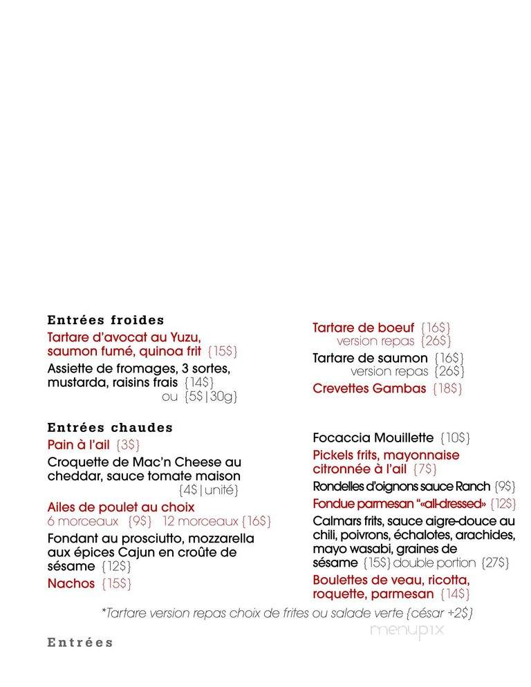 Attelier Archibald - Granby, QC menu_pic