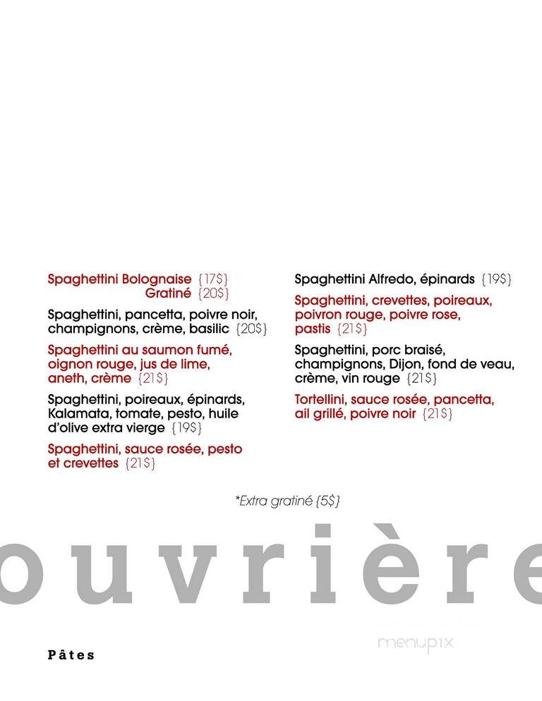 Attelier Archibald - Granby, QC menu_pic