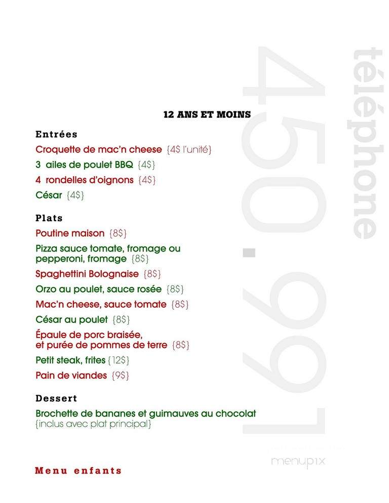 Attelier Archibald - Granby, QC menu_pic