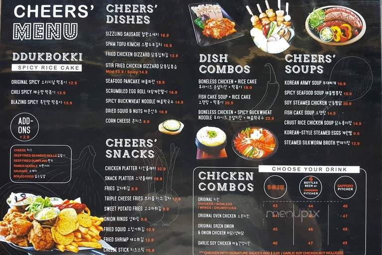 Cheers Chicken & Beers - Toronto, ON menu_pic
